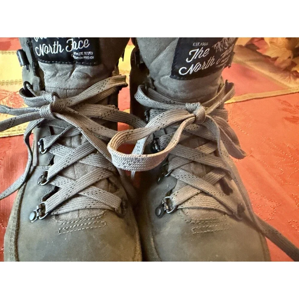 The North Face Back To Berkeley Redux Leather Hiking Boots Mens 10 Army Grn Camo